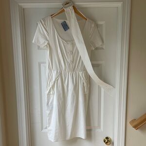 Prada White Cotton Dress